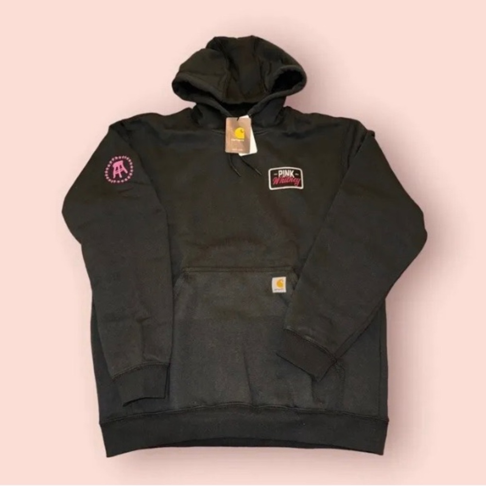 BARSTOOL SPORTS PINK WHITNEY CARHARTT PULLOVER HOODIE LARGE BRAND NEW WITH TAGS!